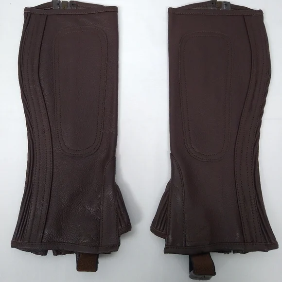 NWT A&H Apparel Genuine Leather Half Chaps XS - Picture 2 of 6